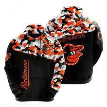 Baltimore Orioles Custom Sport Over Print Hoodie 3D 1 - Multicolor - View 2