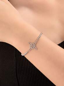 1 pieza Pulsera creativa con nudo de bruja, pulsera de cadena de moda para mujer, regalo del Día de San Valentín - Estilo 2 - Ver 2