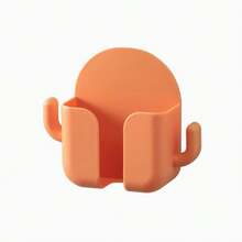 1/2pcs Wall Mounted Phone Storage Box, Multi-Function No Drill Cactus TV Air Conditioner Adhesive Charging Holder Rack - Black - View 13