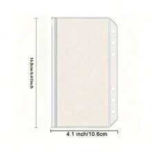 A6 Plastic Wallet Envelope With Elastic Strap - Sturdy, Reusable Cash Storage For Gifts, Small Businesses, Workplaces And Educational Institutions, Office Supplies, Minimalist Style,  Closure, School Supplies - 6件 - 查看 6