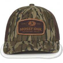 Mossy Oak - Gorra de Camionero de Camuflaje, Parte Trasera de Malla, Cierre Ajustable para Caza, Talla única, Color café,38265681 - D - Ver 2