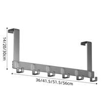 1pc High-Quality Over-The-Door Hook, Easy Installation Without Drilling. Metal Door Hook For Hanging Hats, Keys, Etc. Saves Home Space, Suitable For Entryway, Bathroom, Bedroom, Home, Dorm. Can Hang Bags, Clothes Hangers, Hobbies, Relationships. Also Can Be Used As Wall Shelf, Wall Hook, Adhesive, Door Hook, Wall Sticker. - Multicolor - View 7