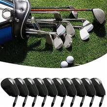 10pcs Golf Club Head Covers, Multi-Style Iron Club Leather Headcovers, High Quality Golf Club Head Protector Caps/Golf Club Covers/Iron Club Headcovers - Multicolor - View 6