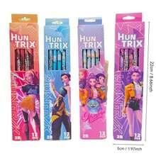 12 Peças Lápis de Caçadores de Demônios K-pop, Ferramentas de Escrita, Decoração de Mesa, Colecionáveis, Presentes de Fã, Adequado para Decoração de Carro e Mesa, Presentes Exclusivos de Fã, Presentes de Aniversário, Presentes de Ano Novo, Presentes de Páscoa, Alívio de Estresse, Presentes de Natal - Multicolorido - Visão 4