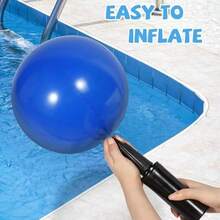 Juego de Juguetes para Piscina Tres en Raya Juguete Inflable para Piscina con 10 Pelotas Impermeable y Duradero Juguetes Acuáticos para Nadar Al Aire Libre Imprescindible para Reuniones Familiares - / - Ver 4