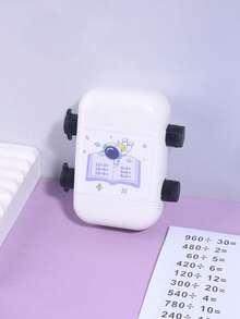 1 pieza, Sello de multiplicación aleatoria de doble rodillo, Herramienta de práctica de cálculo matemático para estudiantes, Suministros de aprendizaje para volver a la escuela - Multicolor - Ver 12