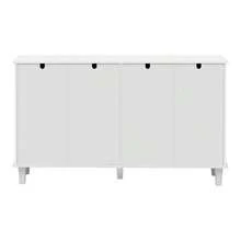 Sideboard With Covers, Covers With Covers, Side Panels And Crystal Frames - White - View 9