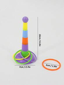 1 zestaw zabawek do rzucania pierścieniami, zabawki do rzucania na stół, gry do wnętrz, artykuły świąteczne, inteligentne gry interaktywne dla całej rodziny, kreatywne prezenty dla chłopców i dziewcząt, wystrój domu, wystrój pokoju, wystrój biura - Wielokolorowe - Zobacz 7