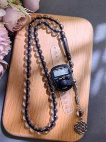 二合一斋月念珠+电子计数戒指，斋月和开斋节礼物，每日祈祷计数器，便携式 - 彩色 - 查看 9