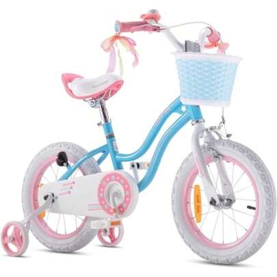 JCH-Royalbaby Stargirl - Bicicleta Infantil para niñas de 12 a 14 a 16 a 18 Pulgadas con Cesta para niños de 3 a 10 años
