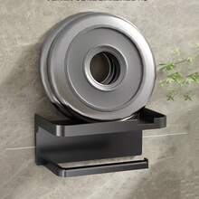 1pc Bathroom Wall-Mounted Tissue Box, Toilet Paper Holder, Washroom Facial Tissue Dispenser