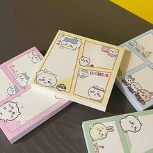 1本新款卡通图案便签本，方便实用，外观精美，字体可爱。创意十足，适合青少年和学生，款式随机，可作为新年、情人节、复活节礼物。 - 彩色 - 查看 2