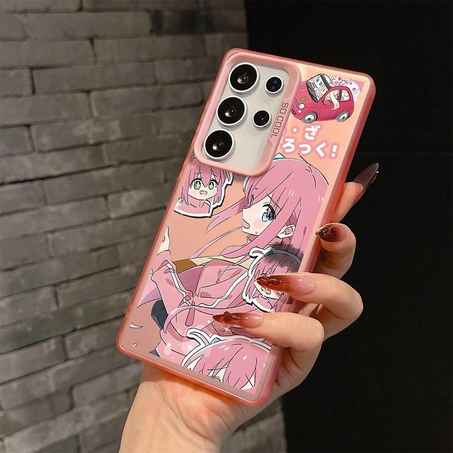 Funda de Teléfono Anime "Atomic" para Samsung Galaxy S25, S24, S23, S22, S20 FE Ultra Plus 4G/5G - Cubierta Trasera Mate a Prueba de Golpes - Mezcla de colores - Ver 1