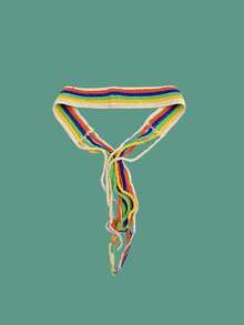 Colorful Handmade Crochet Wide Headband For Women, Retro Countryside Style Hair Wrap, Hollow Knitted Long Scarf Headband, Sweet Cute Hair Tie For Spring, Suitable For Photo Shooting, Outings, Ins Sweet Style Handmade Crochet Headband For Women, Unique Countryside Style Hair Wrap Workout Hair Band Running Hair Accessories Yoga Head Scarf Sport Sweatband - Multicolor - View 18