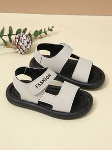 Sandalias deportivas de playa transpirables de suela blanda antideslizante para niños, verano - Beis - Ver 2