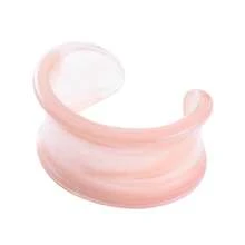 1Pc Women Acrylic Beacelet Fashion Asymmetrical Geometric Bangle Pink Series, For Ladies's Party, Valentine's Day Wedding And Daily Wear Jewelry - Style 1 - View 9