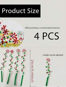 4/10 chiếc 24cm Kẹo que trang trí cây thông Noel treo, Kẹo que xoắn bằng nhựa trang trí kẹo que bạc hà, Dùng để trang trí cây thông Noel, Đồ dùng tiệc thủ công làm kẹo que, Halloween, Trang trí Halloween - Nhiều màu - Xem 12