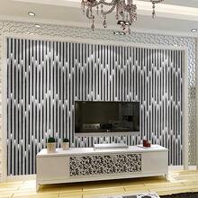 1 Roll 3D Vintage Brick Textured Decorative Wall Sticker, Asymmetric Geometric Black & Gold Pattern, DIY Decor For TV Backdrop, Easy To Clean, Applicable For Cabinets, Tables, Room Walls, Self-Adhesive Wallpaper, Home Decor, Living Room, Kitchen, Wall Art - Grey - View 5