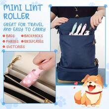 10-5pcs Mini Lint Roller For Pet Hair Removal - 4 Colors (Pink, Blue, White, Black) And 4 Patterns - Portable Travel Size, Suitable For Clothes, Furniture, Car Seats, Gift Bags - No Power Required, Pet Hair Removal Roller, Clothes Cleaner, Furniture Cleaner, Compact Cleaner, Fun Design, Easy To Use, Cleaning Tools, Household Cleaning Supplies CY57 - 2件 - 查看 4