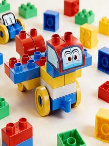 2026 New Children's Large Building Blocks Car DIY Assembly Toy Set, Creative Educational STEM Toy, Suitable For 3-6 Years Old, Large Building Blocks Puzzle, Ideal For Early Childhood Education And Birthday Gift - Multicolor - View 8