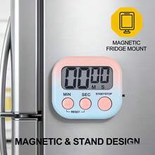 3pcs Soft Gradient Digital Kitchen Timer - Cute Desk Countdown Timer With Minute/Second Buttons | Multifunctional Timer For Cooking, Baking, Learning And Focused Conversations, 100 Scenes - Multicolor - View 7