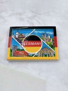 3D Stereoscopic Fridge Magnet, Souvenir Of Schloss Charlottenburg (Swan Castle) Beer House, Berlin, Germany - Multicolor - View 21