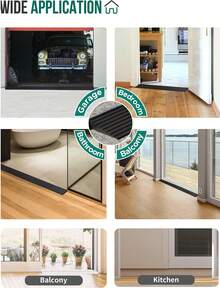 1pc 90cm X 5cm/7.5cm Multi-Purpose Threshold Ramp, Self-Adhesive Door Threshold Ramp, Anti-Slip, Suitable For Sweeping Robots, Shopping Carts, Bicycles, Wheelchairs - Ideal For Indoor Threshold Inclines