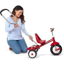 JCH-Radio Flyer Triciclo Clásico con Manija de Empuje Juguete al Aire Libre Peso Máximo 22 Kilogramos Recomendado para Niños de 2 a 5 Años Color Rojo - como en la foto - Ver 8