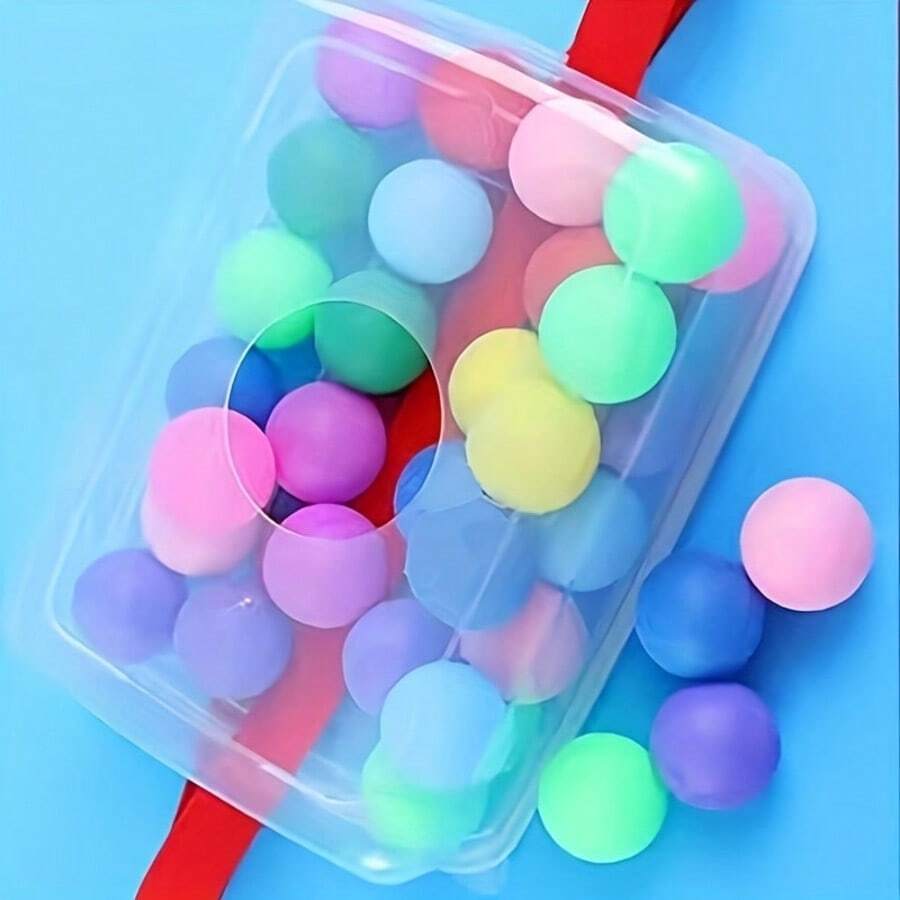 1 Bộ trò chơi bóng lắc, hộp bóng lắc, đạo cụ trò chơi gia đình vui nhộn, trò chơi trong nhà và ngoài trời, thích hợp cho tiệc cưới, kỷ niệm, sinh nhật, tiệc nghỉ hè, trang trí tiệc theo chủ đề (Bóng màu ngẫu nhiên) - Nhiều màu - Xem 1