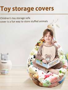 Baby Nursery Storage Doll Slouchy Sofa, Made Of PVC Material - Multicolor - View 5