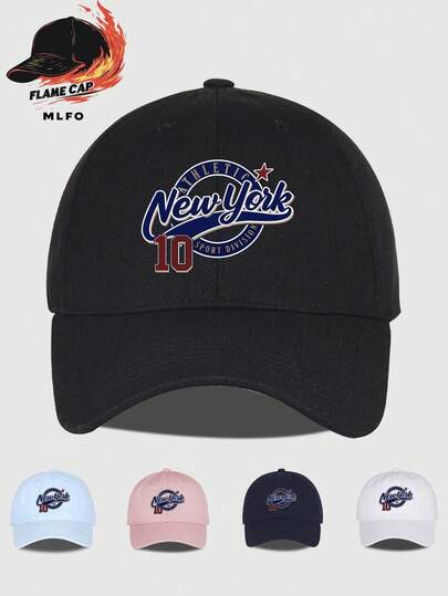 MLFO New York 10 Printed Baseball Cap, Soft & Comfortable, Lightweight & Breathable, Retro Sports New York Style, Fashionable, Unisex, Suitable For Travel, Daily Commute, Sports, Gatherings, Perfect Gift For Sports Enthusiasts, Holiday Gift