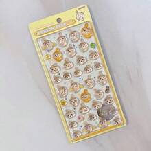 1pc Anime Cartoon Sticker, Cute Animal Kitten Sticker, Reusable Waterproof Sticker, DIY Craft Sticker, Suitable For DIY Phone Cases, DIY Sticker Notebooks, DIY Crafts, Laptops, Gift Packaging, Party Decoration, Perfect Holiday Gift, Gifts For Fans And Friends(Random Style) - Multicolor - View 5