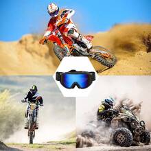 New Large Frame Men's Ski Riding Climbing Anti-Wind Goggles, Anti-Wind And Ski Glasses Easy Comfort Casual Outfits Outdoor Cycling Glasses For Summer Beach Vacation,Outdoor,Travel Fall - Black Frame Blue Film - View 11