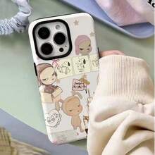 Cute Bunny Mobile Phone Case Designed With A Heart And Ear Design Suitable For IPhone 16, 15, 14, 13, 12 And 11 Pro Models Made Of TPU Material And Provides Shockproof Protection Perfect For Family Friends Children Birthdays Spring Holidays Boyfriends Girlfriends And Valentine's Day Gifts - 彩色 - 查看 1