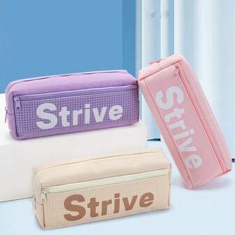 大容量双层铅笔盒，超大文具盒，轻便便携铅笔袋，超大容量马克笔收纳盒