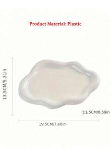 1 chiếc khay đựng trang sức hình trái tim, hoa và mây tối giản, bất đối xứng, thích hợp để đựng bông tai, dây chuyền, hộp đựng trang sức hoa, vật trang trí trưng bày và đạo cụ chụp ảnh, hộp đựng trang sức cho phụ nữ và bé gái, khay đựng trang sức, trang trí phòng trang điểm, trang trí phòng. - Nhiều màu - Xem 2