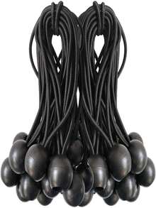 15cm Outdoor Camping Tarp Tent Fixing Elastic Rope With Plastic Ball, Camping Equipment, Camping Essentials - Multicolor - View 10