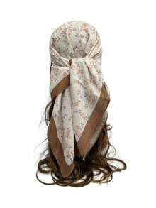 1条新款水钻碎花土耳其雪纺围巾，时尚头巾 - 彩色 - 查看 7