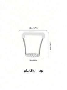 1pc Manual Potato Masher, Potato Crusher, Plastic Manual Mash Tool, Kitchen Vegetable Fruit Crushing Tool, Crusher G Press, Essential Kitchen Tool