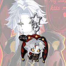 6cm 1pc Acrylic Keychain Bizarre Circus Clown, Cute Character Anime Clown Pendant, Bag Accessory, Creative Gift, Protective Film On Both Sides - Multicolor - View 13