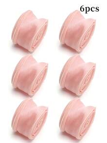 1pc/2pcs/4pcs/6pcs Semi-Transparent Organza Ribbon Rolls With Scalloped Edges, For Flower Bouquets, Gift Wrapping, Cake Decorations, Weddings, Decorative Bows And Ribbons, Suitable For Holiday Parties - Pink - View 12
