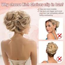 Synthetic Extensions - Sandy Brown Mix Bleach Blonde - View 6