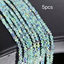 4mm Vibrant Faceted Glass Ball Beads | Sparkling Crystal Loose Beads | DIY Bracelet Necklace Phone Chain Jewelry Making Supplies | Handmade Craft Accessories - Spinel - View 65