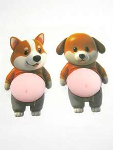 可爱金色闪光贴纸 - 浅色设计，适用于手机壳、笔记本、工艺品、相册、3D立体贴纸、涂鸦贴纸、糖果水滴贴纸、普通贴纸、贴纸簿 - 彩色 - 查看 6