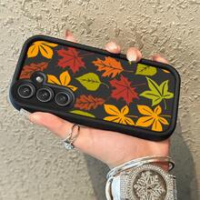 Funda de Teléfono con Patrón de Hojas de Otoño Adecuada para Samsung Galaxy A03s/A10s/A13/A14/A15/A30/A20s/A22/A24/A25/A31/A32/A33/A34/A35/A50/A30s/A51/A52/A53/A54/A55/S20/S21/S22/S23/S24/S25/M15/M31/M34/M35/M54/M55 Funda Suave de Escalera de Ojos de Cielo Clásica en Blanco y Negro de Dos Tonos Antigolpes Protección Completa Regalo de Elemento de Alta Gama a la Moda Mejor Opción - Multicolor - Ver 7
