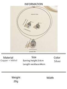 Bộ trang sức ngọc trai giả đèn lồng cổ điển 3 món, Bộ trang sức đá Jasper Zirconia mạ đồng, Bộ trang sức sang trọng theo phong cách Bohemian cho đám cưới, tiệc, lễ hội - Vàng - Xem 14