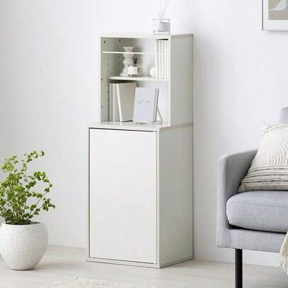 アイリスオーヤマ スペパ 隠せる本棚 最大のポイントは目隠し×収納 魅せるも隠すもあなた次第 HKH - 400 ホワイト 【HIROBIROシリーズ】