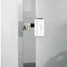 Medicine Cabinet, First Aid Cabinet With Lock, Stainless Steel, 30 X 12 X 60 Cm