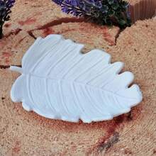 DIY Clay Mold Leaf Dish Storage Tray, Plaster Resin Epoxy Resin Jewelry Storage Tray, Daily Storage Silicone Mold - White - View 7