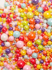 Round White Pearl Sugar Sprinkles, Suitable For Decorating Ice Cream, Cupcakes, Baking, Cookies, Cakes For Weddings, Birthday Parties, Christmas Parties. For Decoration Only, Not Edible - Multicolor - View 3